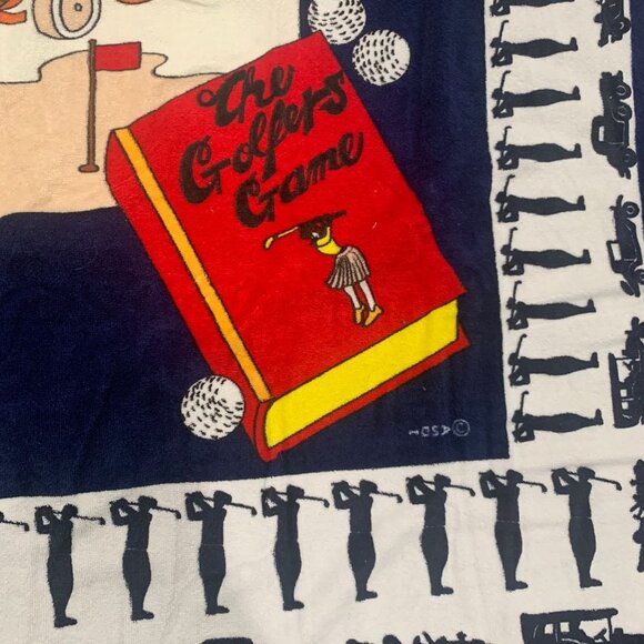 Vintage Ocean Club Sears Made In Brazil The Golfers Club Beach Towel 40" x 70" - Picture 4 of 7